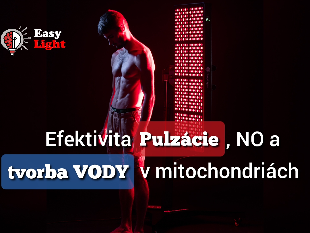 EasyLight - Mitochondriak - Efektivita pulzácie, NO a tvorba vody v mitochondriách